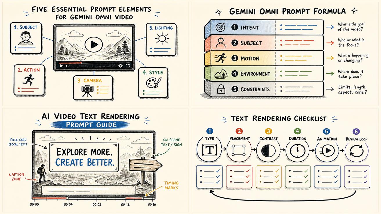 Gemini Omni Prompt Guide: 5 Essential Prompt Elements