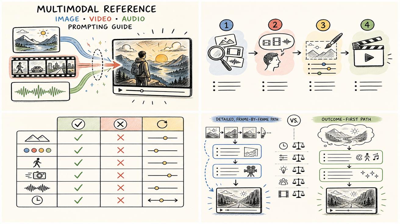 Gemini Omni reference constraint matrix infographic