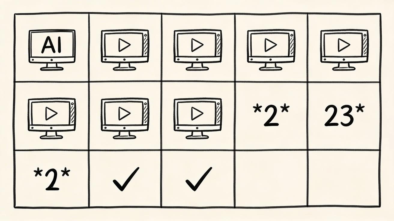 Сравнение AI video tools — platform hub doodle