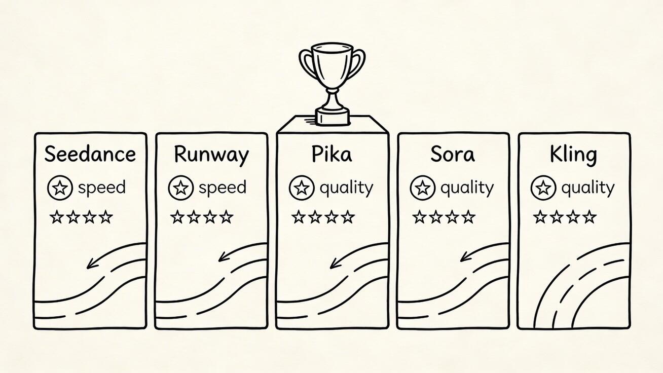 Seedance против Runway, Pika, Sora и Kling