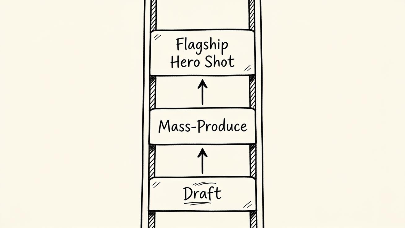 Seedance version ladder: draft on a lite tier, mass-produce on V1 Pro, render the hero shot in Seedance 2.0