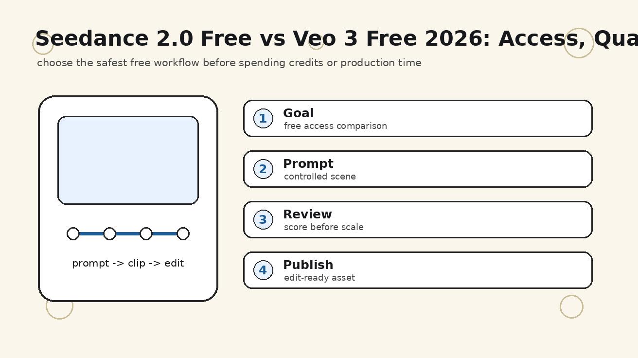 Seedance 2.0 gratuito vs Veo 3 gratuito em 2026: acesso, qualidade e limites