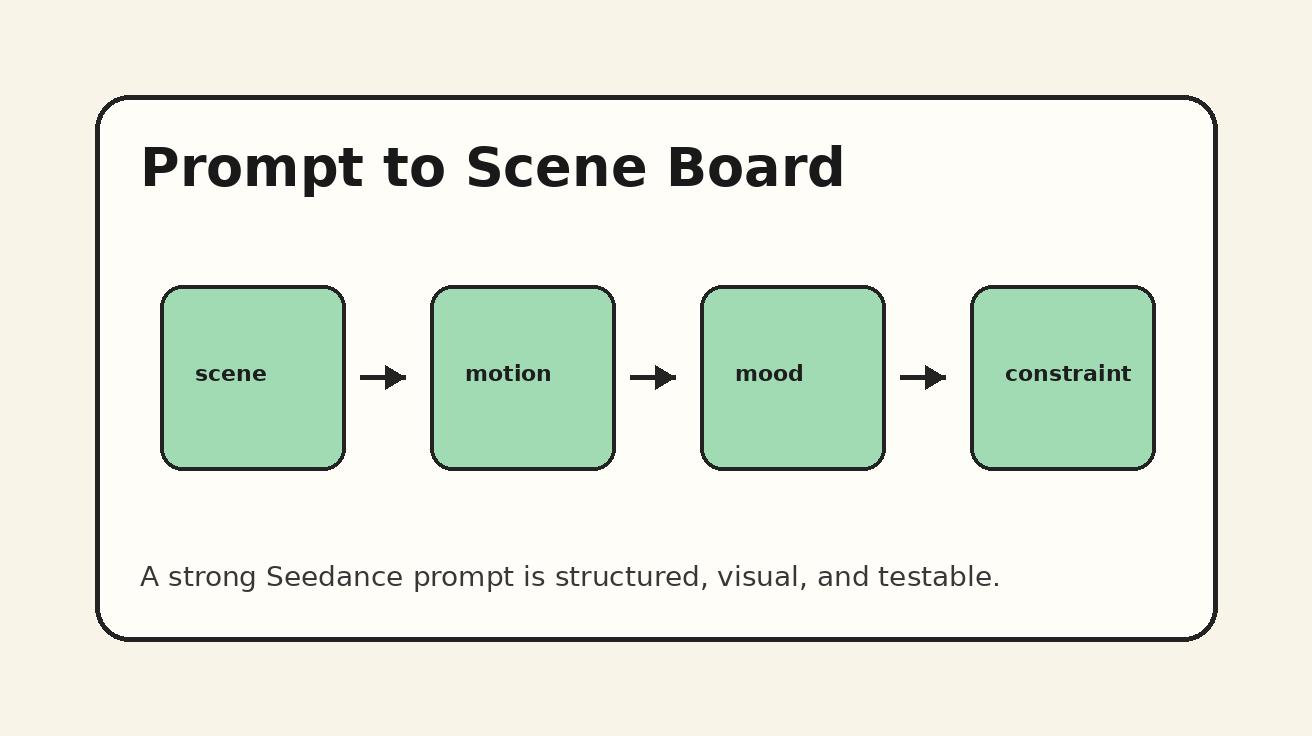 Seedance prompt board workflow