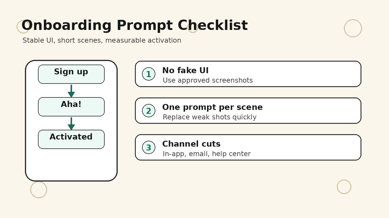 Seedance onboarding prompt and metric checklist