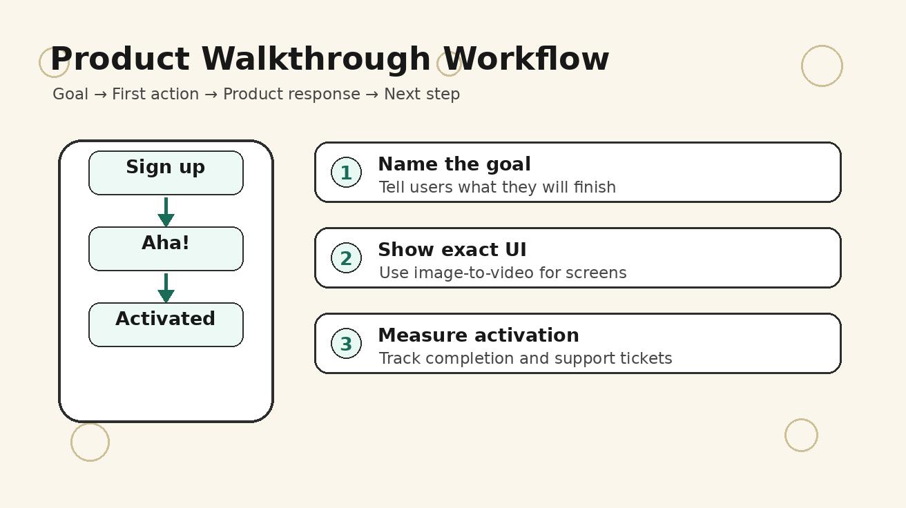 Seedance product walkthrough scene structure
