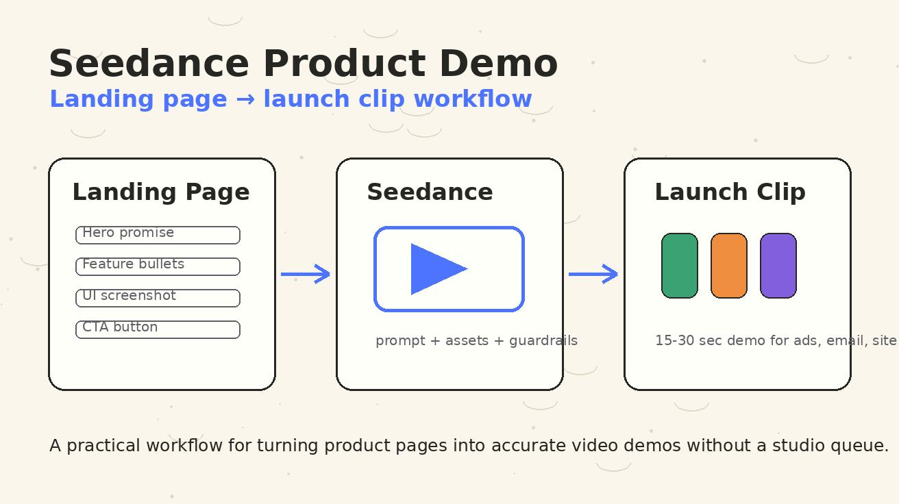 Seedance product demo video generator workflow cover