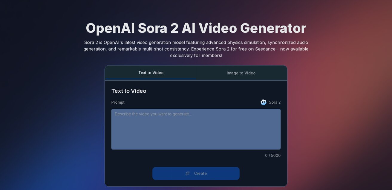Sora 2 on Seedance — creative and artistic video generation