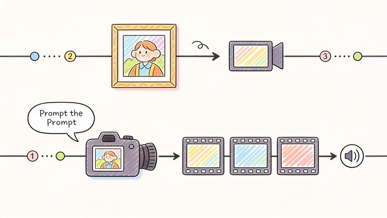 Two workflows compared: Midjourney animates a single still, while Seedance turns a prompt or image into a full multi-shot video with sound.