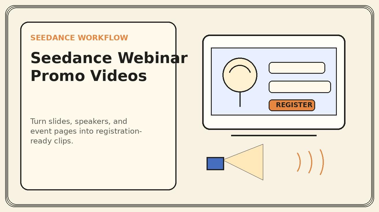 Seedance webinar promo video cover