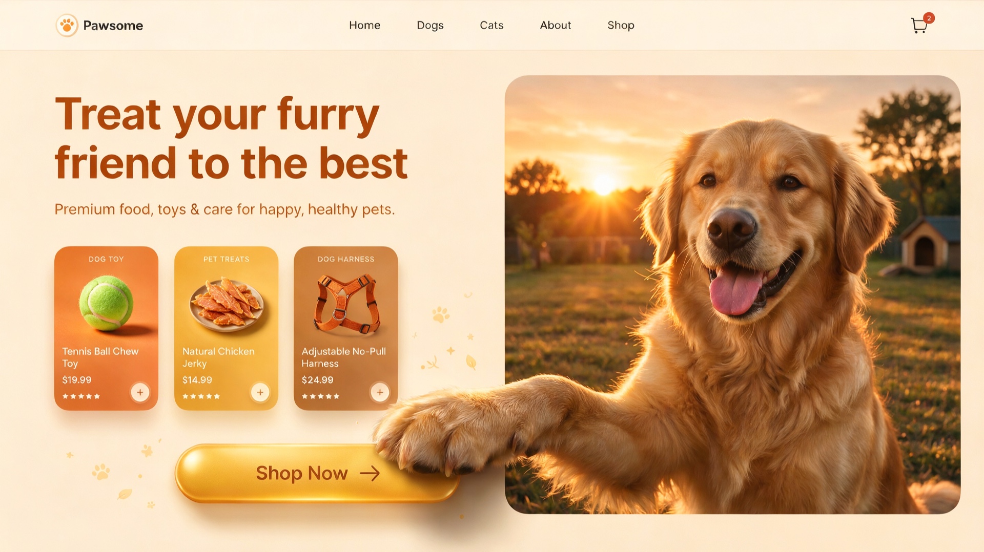A Seedream 5.0 Pro ecommerce interface for a pet fashion product, combining a realistic dog portrait, product cards, text, and structured UI