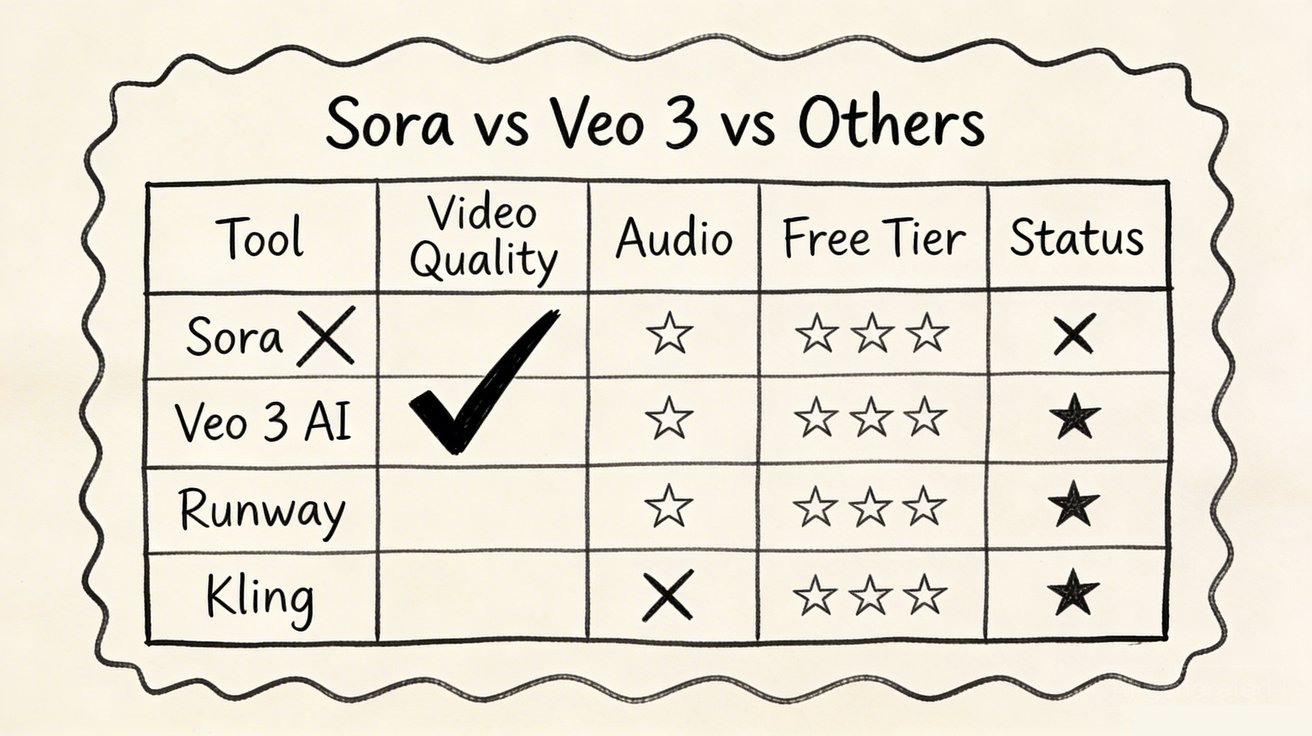 Quick comparison: Sora alternatives overview