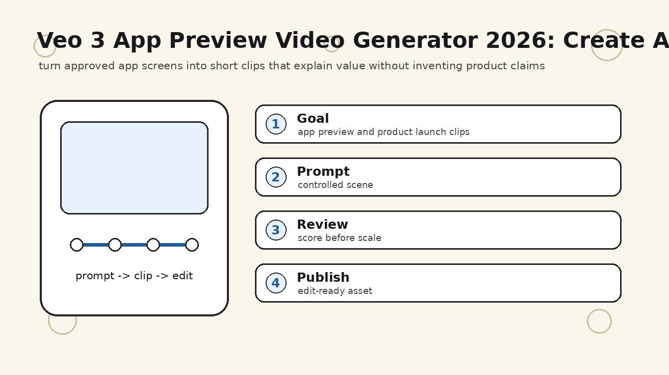 Gerador de Vídeos de Prévia de Apps com Veo 3 2026: Crie Clipes para App Store e Produtos