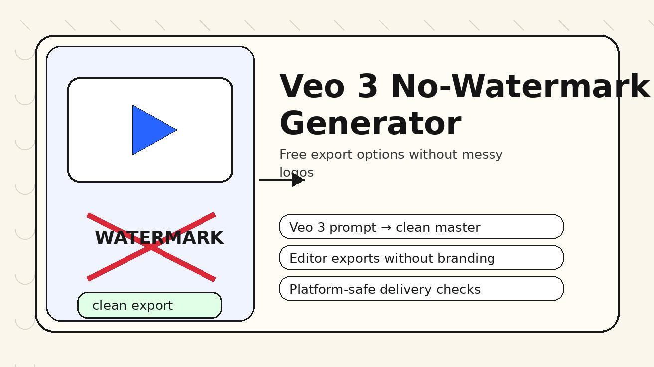Générateur de vidéos sans filigrane Veo 3 2026 : options d’export gratuites