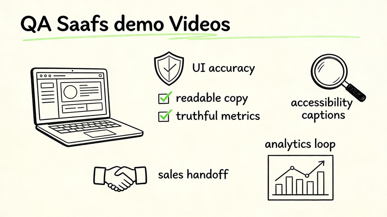 Checklist de QA para vídeo de demonstração SaaS do Veo 3