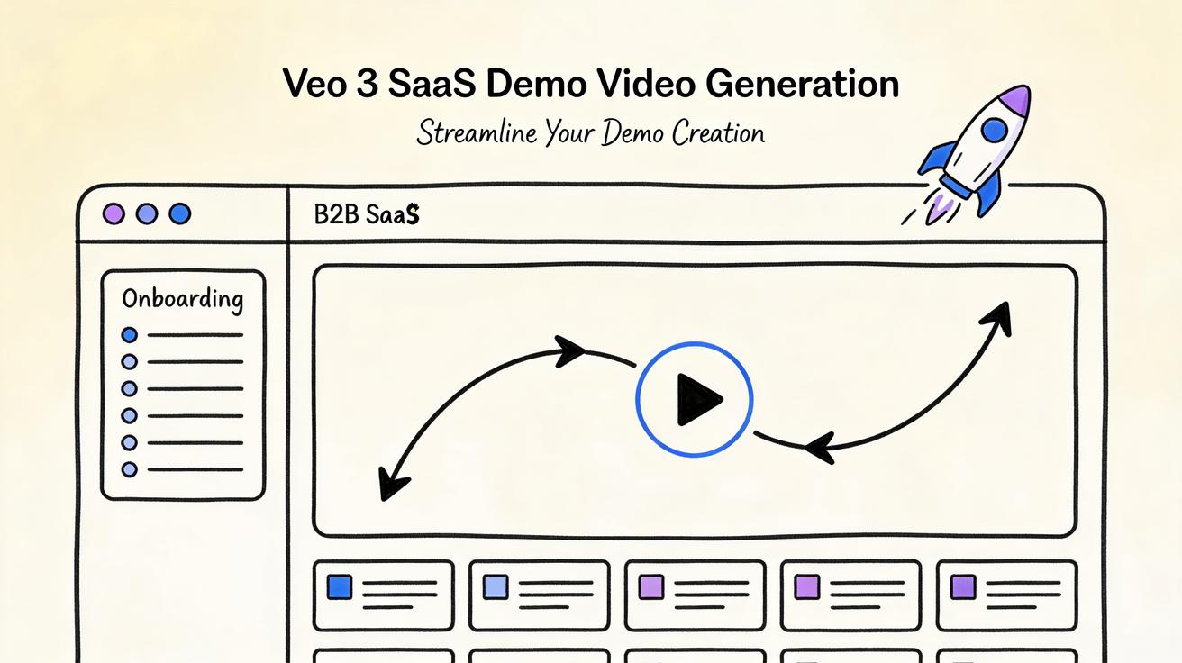 Gerador de Vídeos Demo SaaS com Veo 3 em 2026: Tours de Produto e Clipes de Lançamento de Recursos
