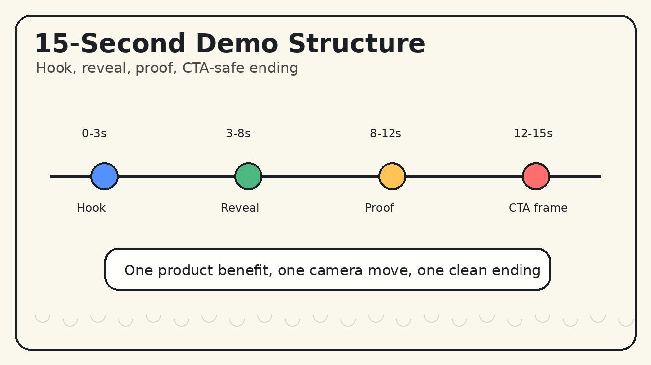 Veo 3 app demo timing structure
