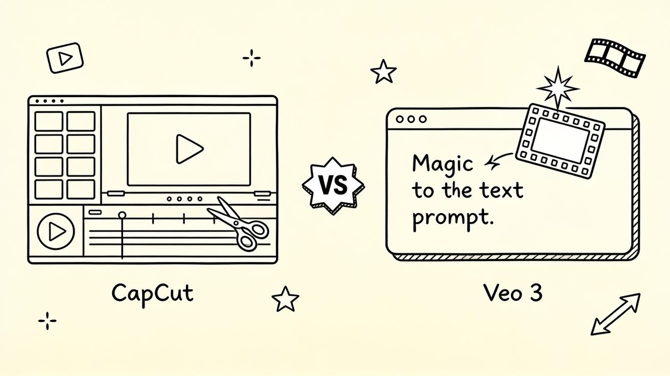 Veo 3 vs CapCut AI: Generator vs Editor (2026 Guide)