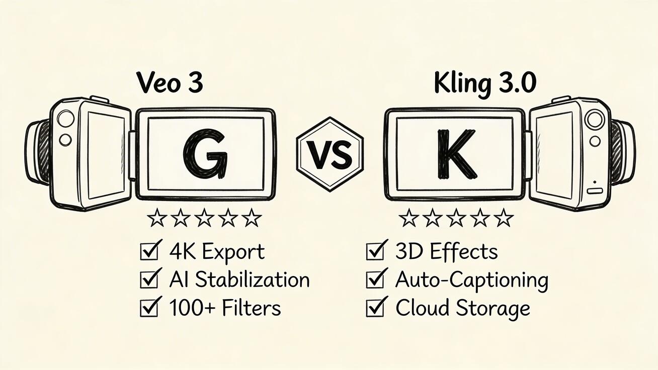 Veo 3 против Kling 3.0: Сравнение самых продвинутых ИИ-генераторов видео (2026)