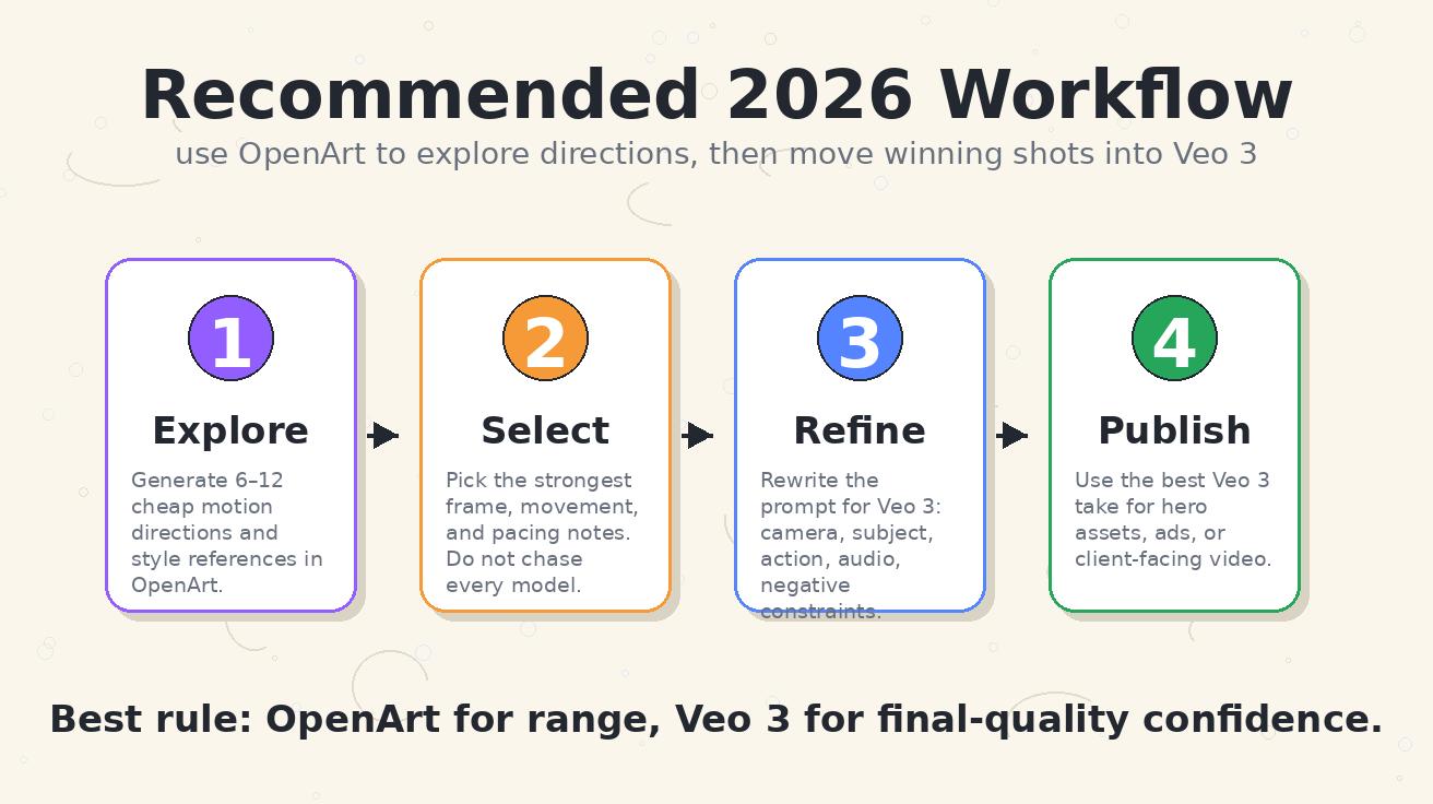 Workflow от OpenArt к Veo 3