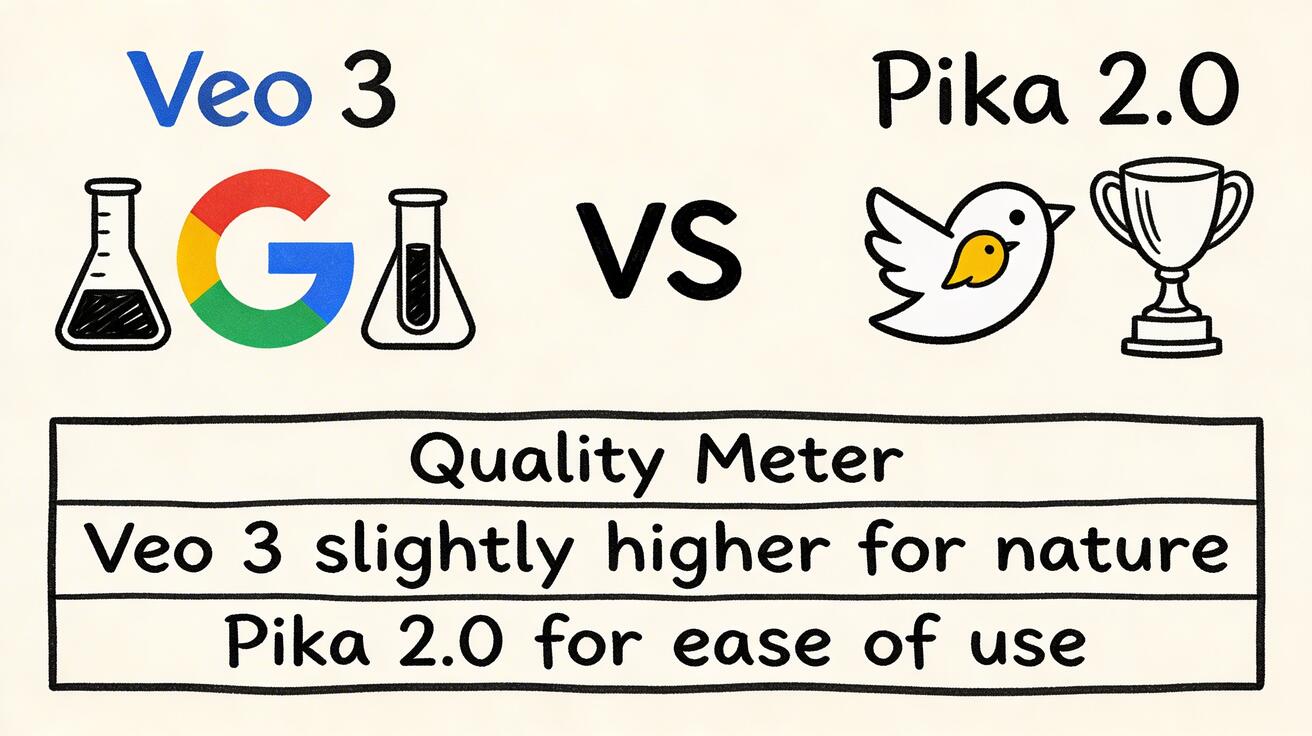 Veo 3 vs Pika 2.0 (2026): Full Comparison — Quality, Speed & Value