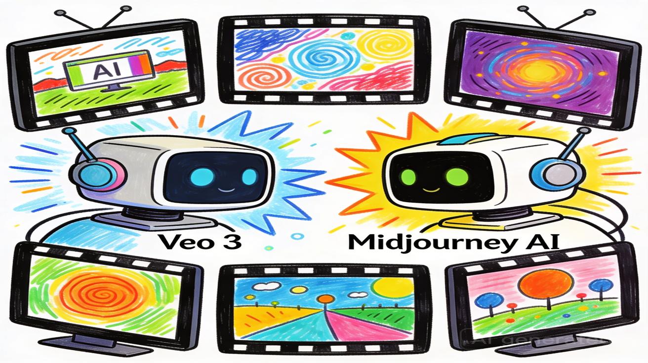 Veo 3 vs Midjourney 비디오: 2026년 AI 비주얼 생성기 비교