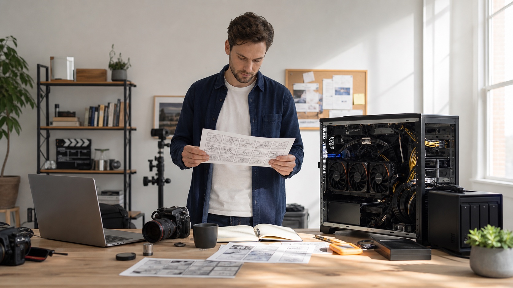 Creator weighs a compact hosted workflow against a substantial local multi-GPU workstation