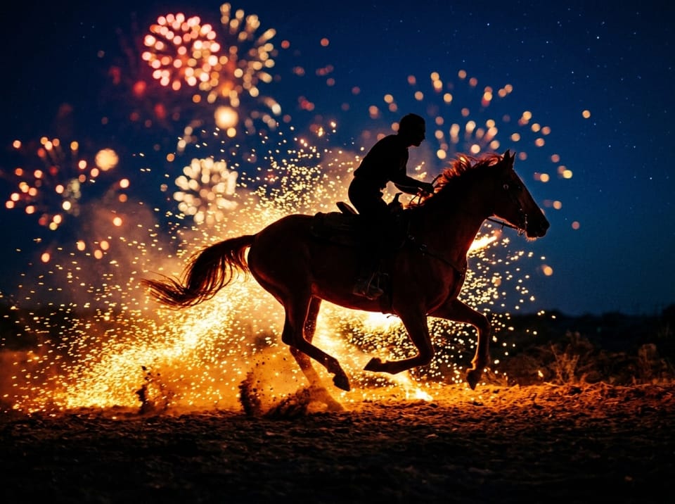 Gallop into 2026 photo effect example
