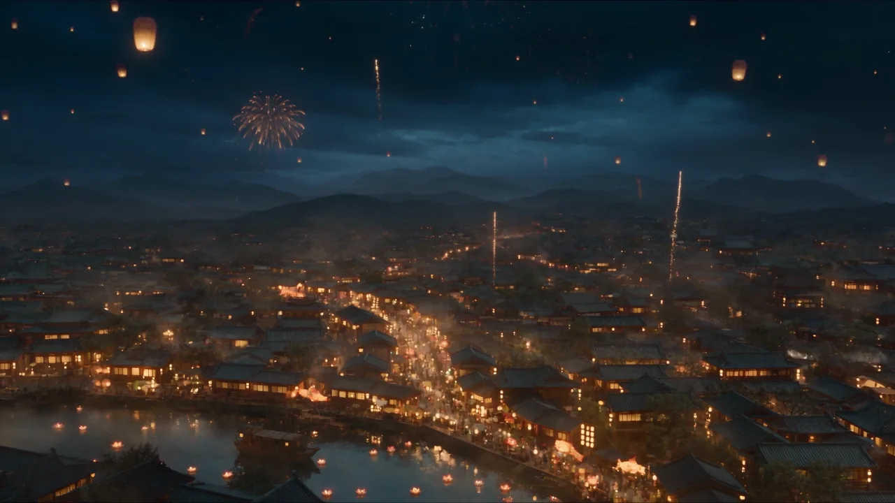 A city of lanterns